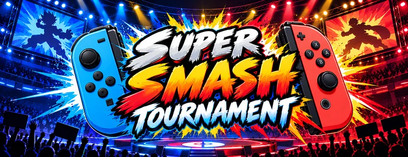 Super Smash Tournament banner